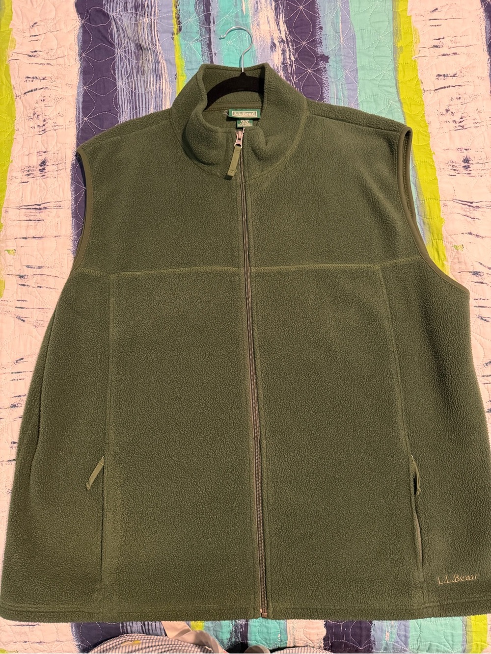 Hunter Green L.L. Bean Fleece Vest